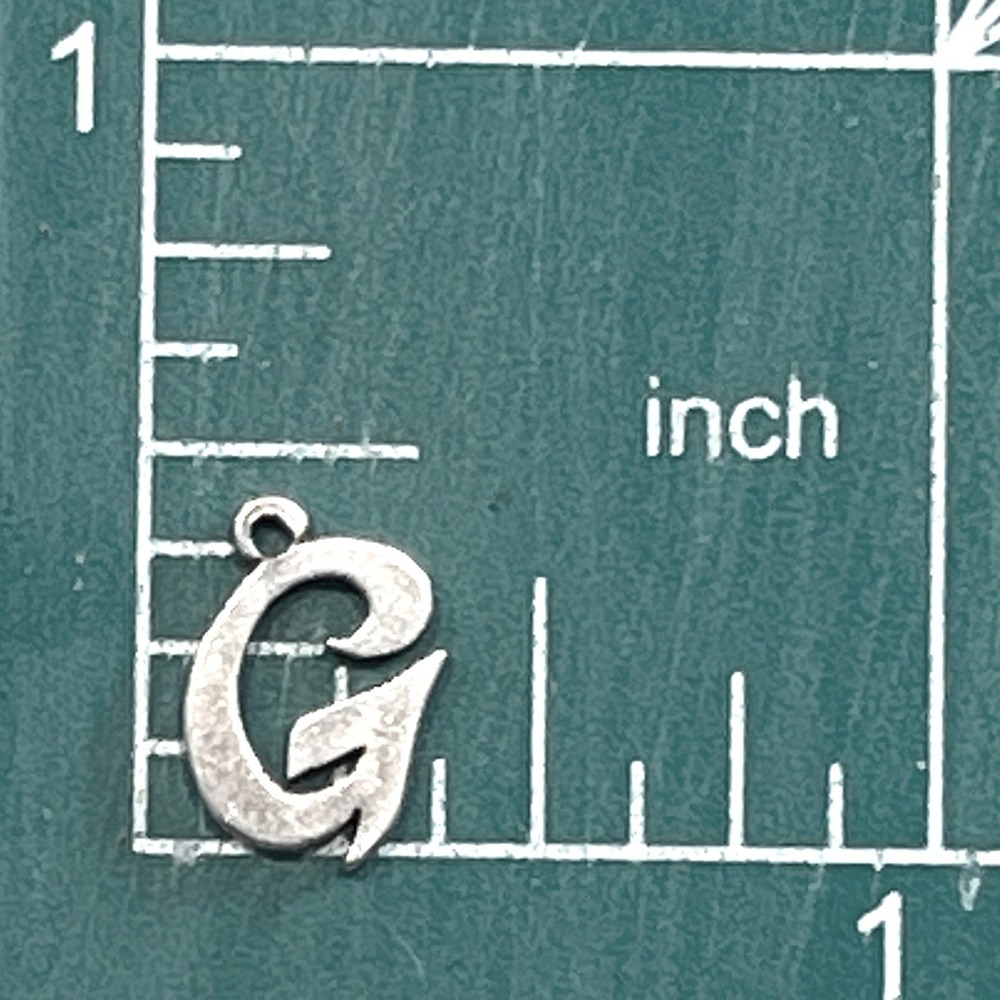 James Avery Sterling Silver Script Initial G Charm Pendant Retired 925 - Picture 3 of 3